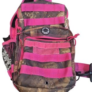 Camo and Pink Tactical Cross Body Bag